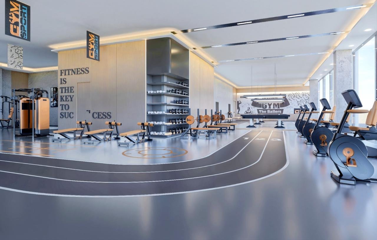 Modern design gym of 2 bedrooms at MIC Garden Apartments in kileleshwa