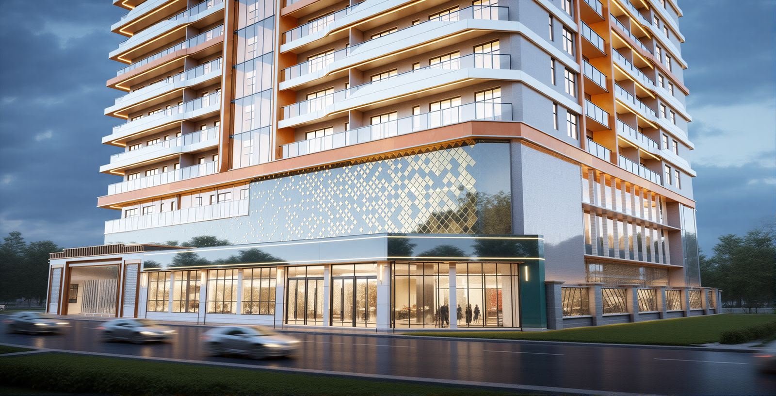 exterior close up view at Limerence Arbor residency in kilimani