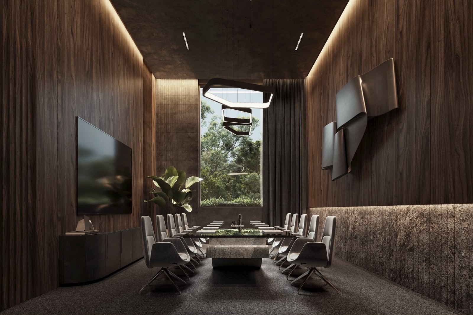 Meeting room area at The Moment Residences In Westlands