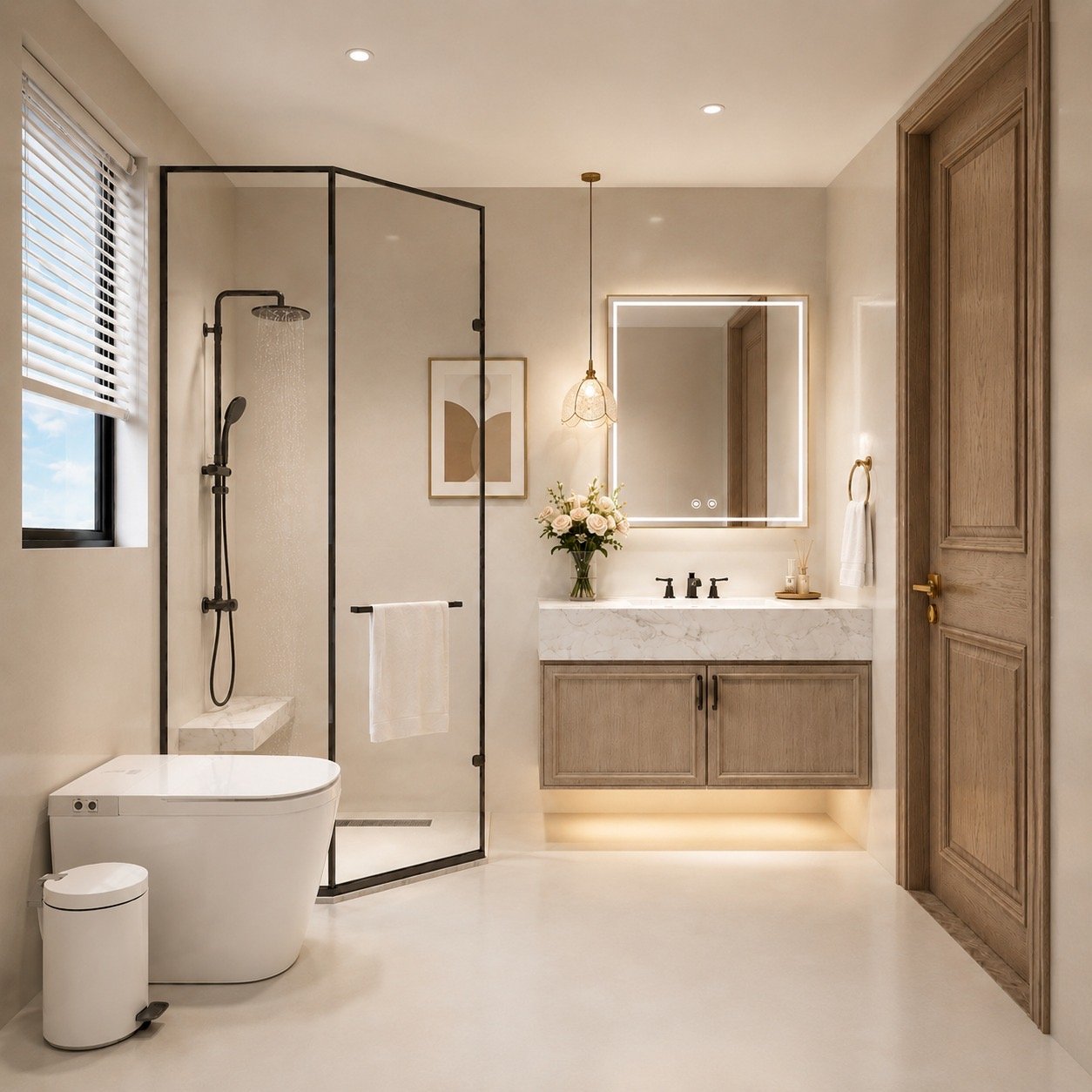 bathroom of 3 bedrooms at Riverside Azure Apartments In westlands