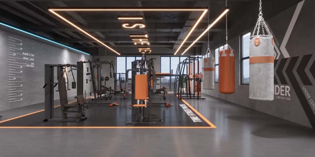 Gym of 2 bedrooms at Limerence Arbor residency in kilimani