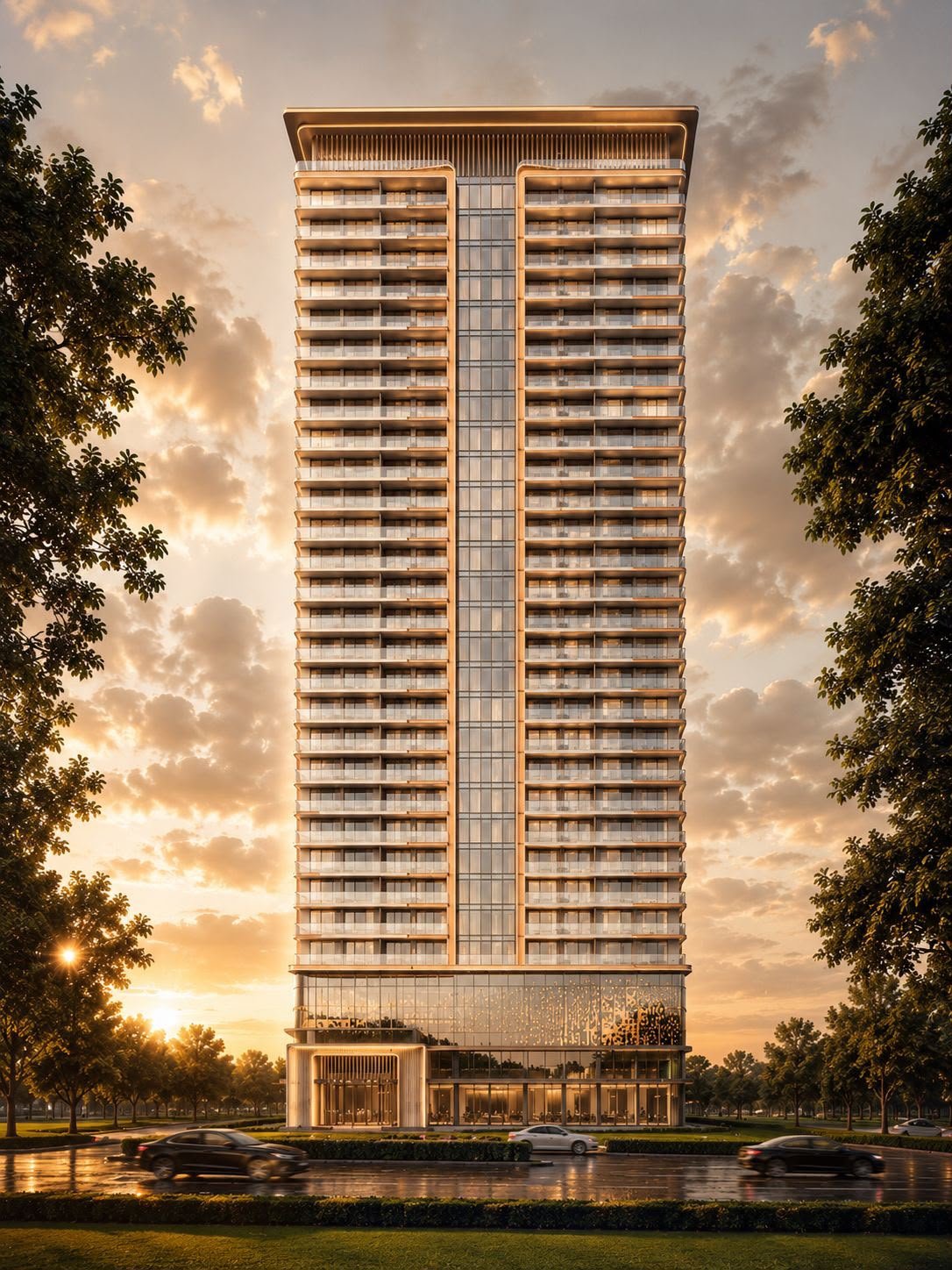 Exterior far view at Limerence Arbor residency in kilimani