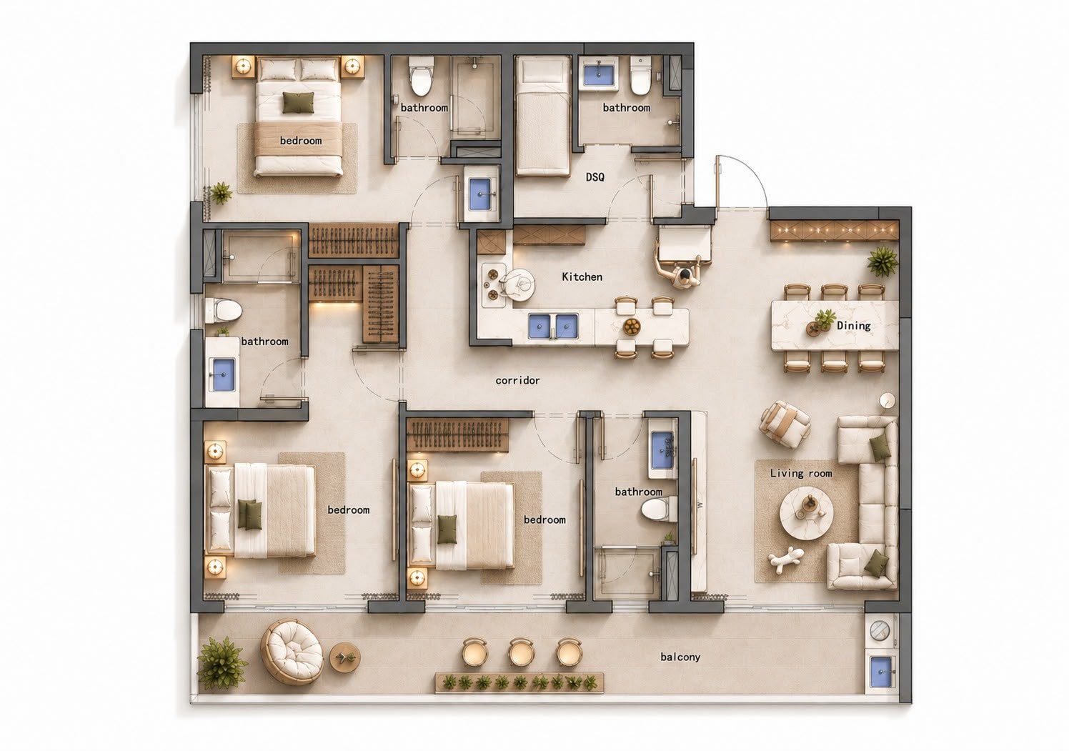 layout of Limerence Arbor residency in kilimani