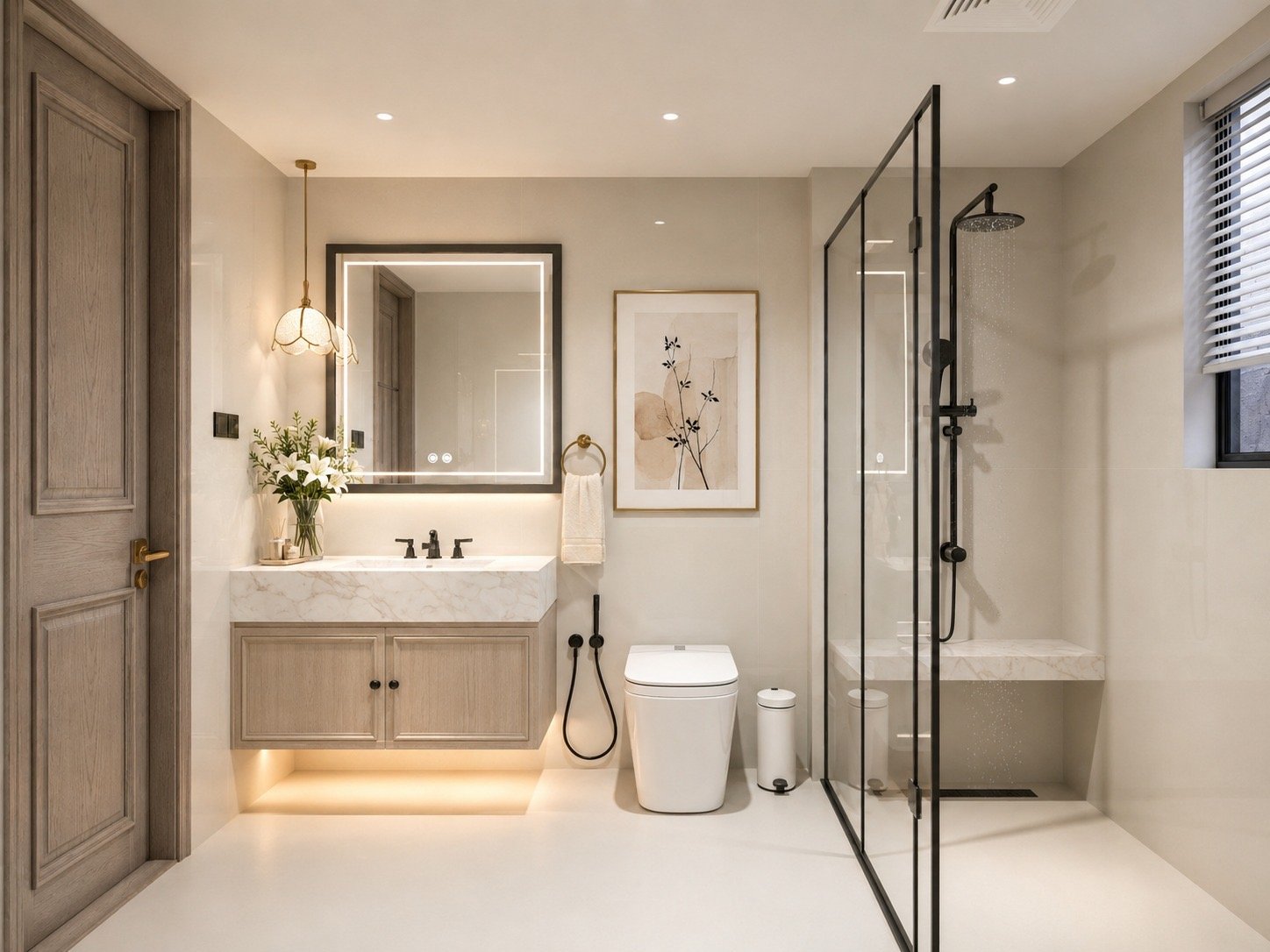 bathroom of 1 bedrooms at Riverside Azure Apartments In westlands