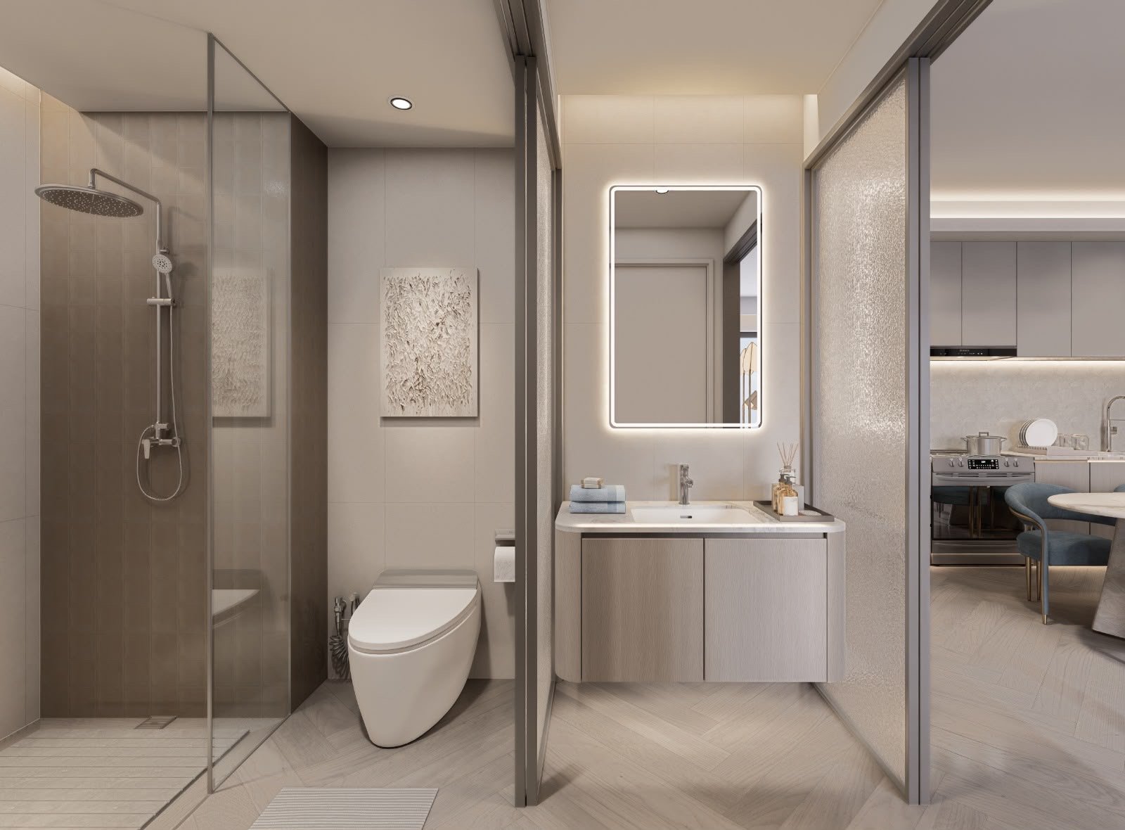 Bathroom of 3 bedrooms at Santorini Residences in westlands