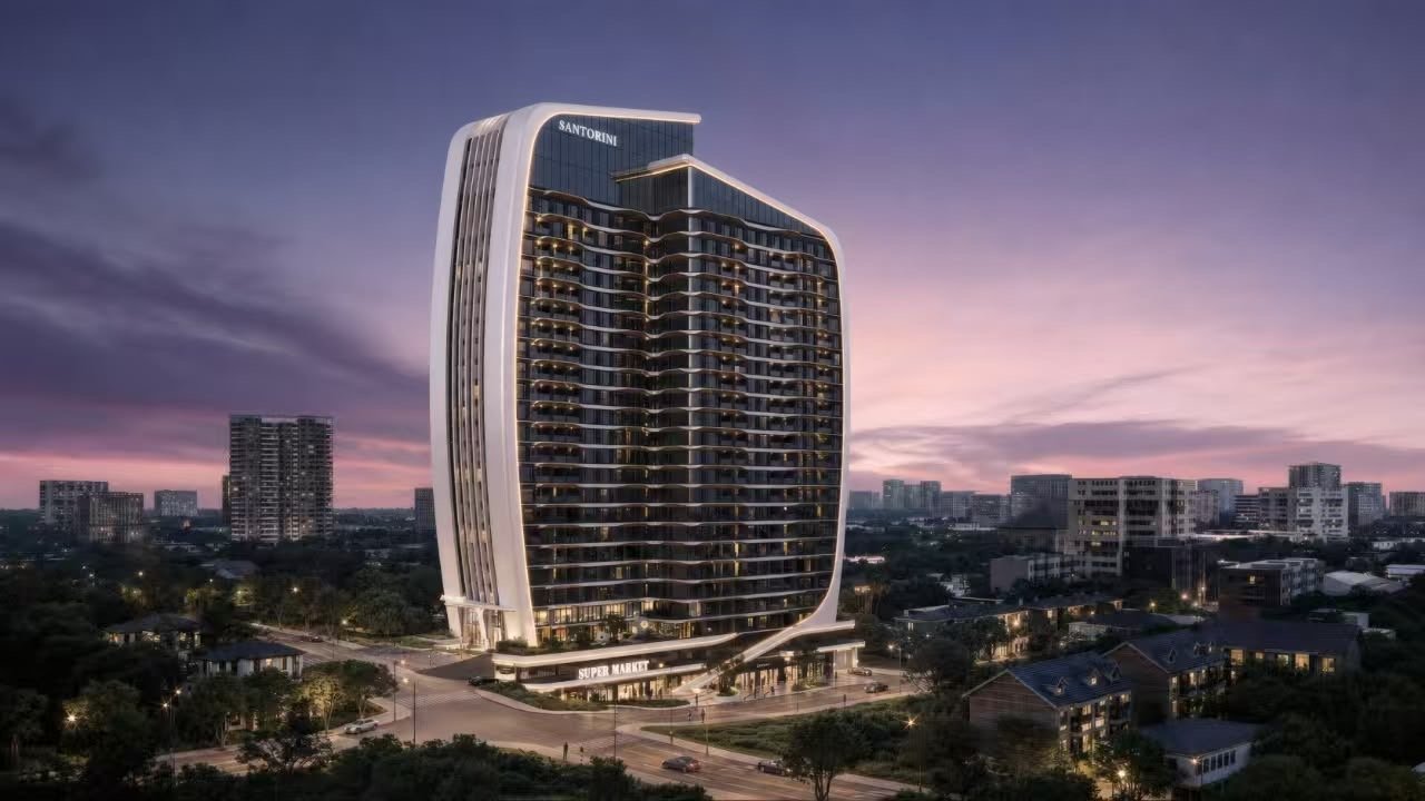 Exterior far view at Santorini Residences in westlands