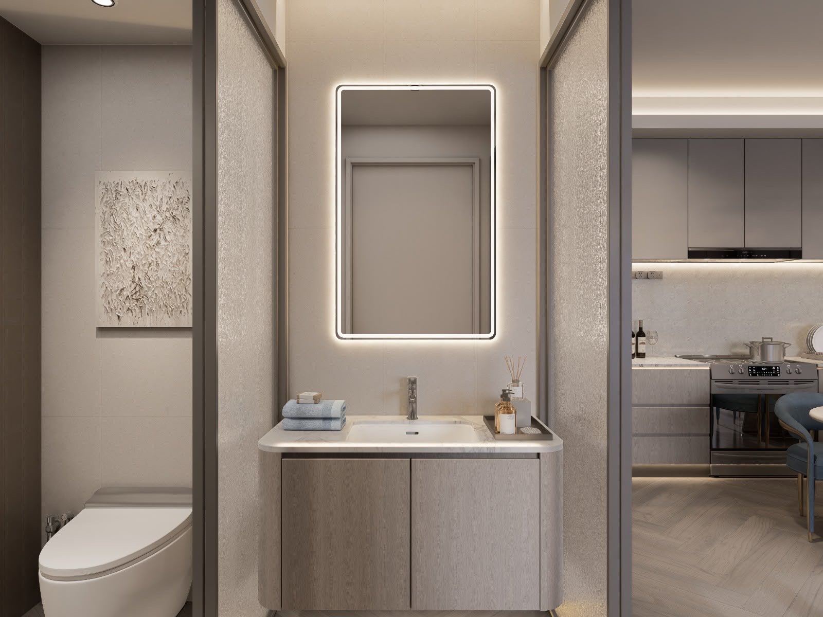 bathroom of 2 bedrooms at Santorini Residences in westlands